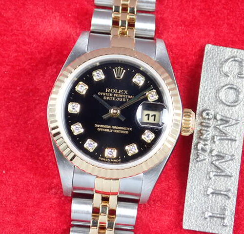 ロレックス デイトジャスト Ref.79173G ブラック文字盤 中古 datejust-22 ジュビリーブレスレット 商品画像1