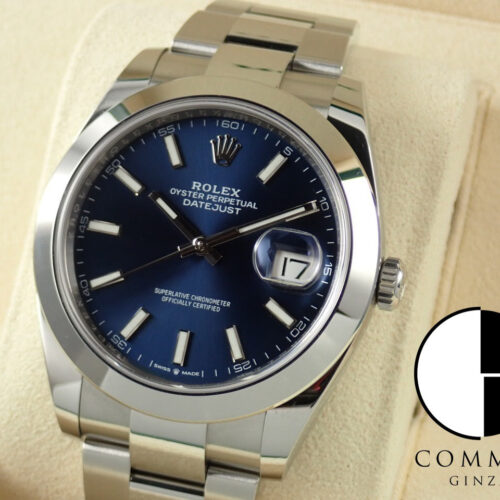 ロレックス デイトジャスト41 Ref.126300 ブライトブルー文字盤 中古 datejust-228 商品画像1