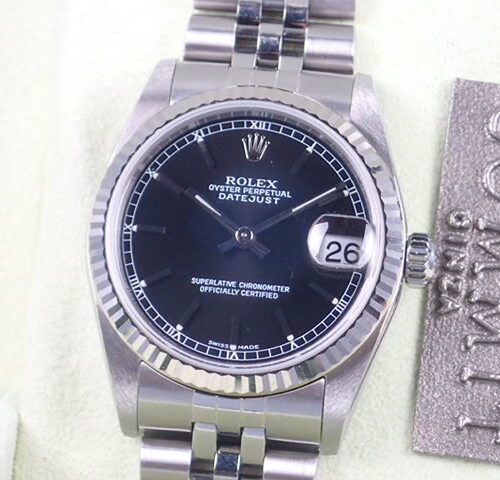 ロレックス デイトジャスト Ref.78274 ブラック文字盤 中古 datejust-27 ジュビリーブレスレット 商品画像1