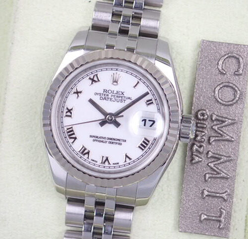 ロレックス デイトジャスト Ref.179174 ホワイトローマン文字盤 中古 datejust-30 ジュビリーブレスレット 商品画像1