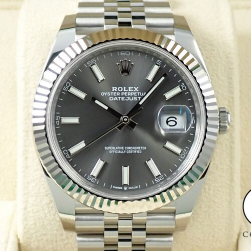 ロレックス デイトジャスト41 Ref.126334 ステンレススチール/ホワイトゴールド スレート文字盤 ジュビリーブレスレット 未使用 3HX82399 商品画像1
