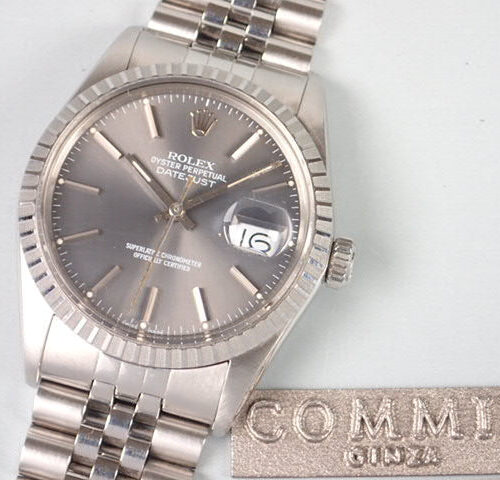 ロレックス デイトジャスト Ref.16030 グレー文字盤 中古 datejust-39 ジュビリーブレスレット 商品画像1