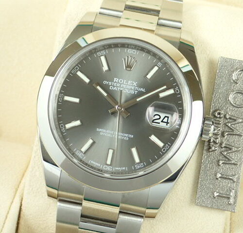 ロレックス デイトジャスト Ref.126300 ダークロジウム文字盤 中古 datejust-53 商品画像1