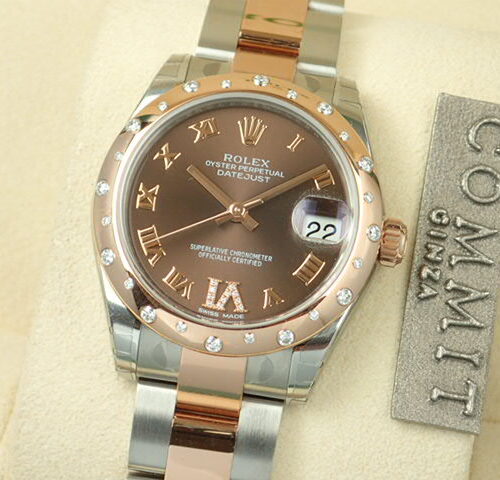 ロレックス デイトジャスト Ref.178341 チョコレートブラウンローマVIダイヤ文字盤 未使用 datejust-59 商品画像1
