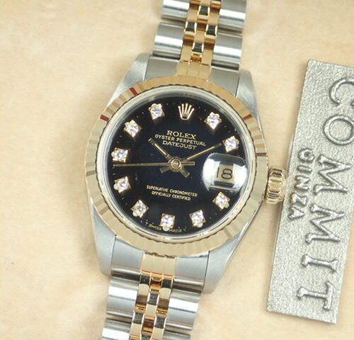 ロレックス デイトジャスト Ref.69173G ブラック文字盤 中古 datejust-89 ジュビリーブレスレット 商品画像1