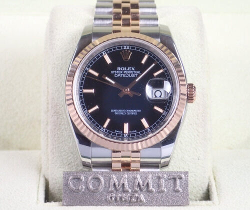 ロレックス デイトジャスト Ref.116231 ブラック文字盤 中古 datejust-8 ジュビリーブレスレット 商品画像1