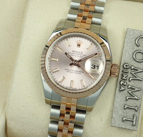 ロレックス デイトジャスト Ref.179171 ピンクバーインデックス文字盤 中古 datejust-94 ジュビリーブレスレット 商品画像1