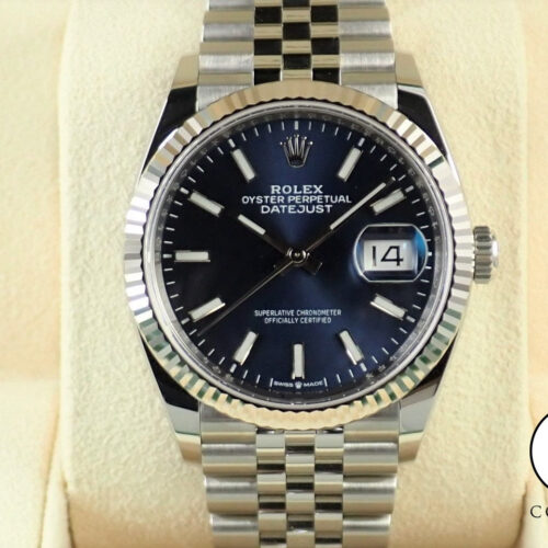 ロレックス デイトジャスト36 Ref.126234 ステンレススチール/ホワイトゴールド ブルー文字盤 ジュビリーブレスレット 美品 83AL5YMV 商品画像1