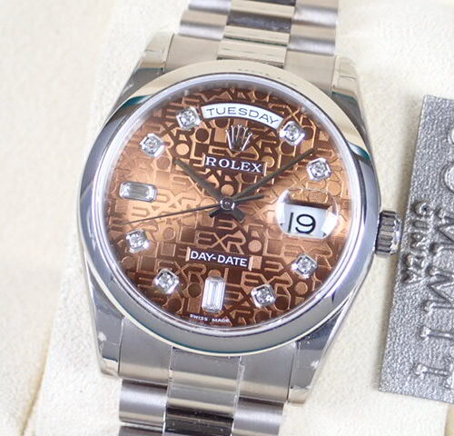 ロレックス デイデイト Ref.118209 ブラウン文字盤 中古 day-date-17 商品画像1