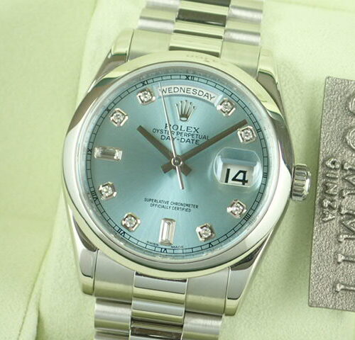 ロレックス デイデイト Ref.118206 アイスブルー文字盤 中古 day-date-21 商品画像1