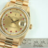 ロレックス デイデイト Ref.18238LR 10Pルビー/サークルダイヤ文字盤 中古 day-date-40 商品画像1