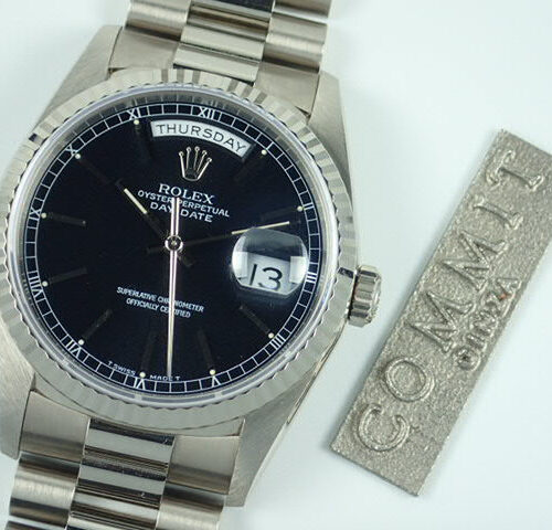 ロレックス デイデイト Ref.18239 ブラック文字盤 中古 day-date-41 商品画像1