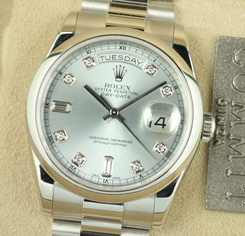 ロレックス デイデイト Ref.118206 アイスブルー文字盤 中古 day-date-52 商品画像1