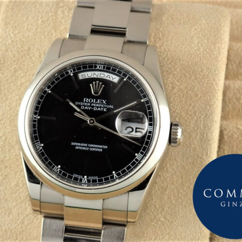 ロレックス デイデイト Ref.118209 ブラック文字盤 中古 day-date-57 商品画像1
