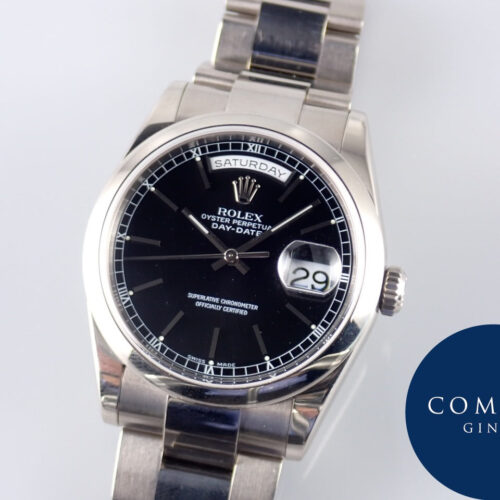 ロレックス デイデイト Ref.118209 ブラック文字盤 中古 day-date-59 商品画像1