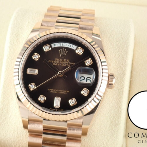 ロレックス デイデイト Ref.128235 ブラウン文字盤 未使用 day-date-75 商品画像1