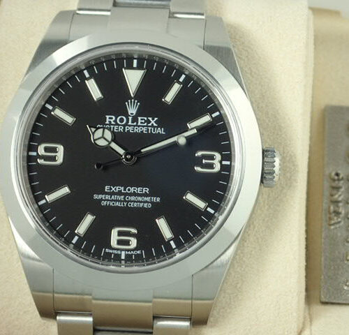 ロレックス エクスプローラーI Ref.214270 ブラック文字盤 中古 explorer-104 商品画像1