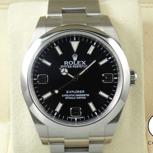 ロレックス エクスプローラーI 鏡面ブラックアウト Ref.214270 ステンレススチール ブラック文字盤 商品画像1