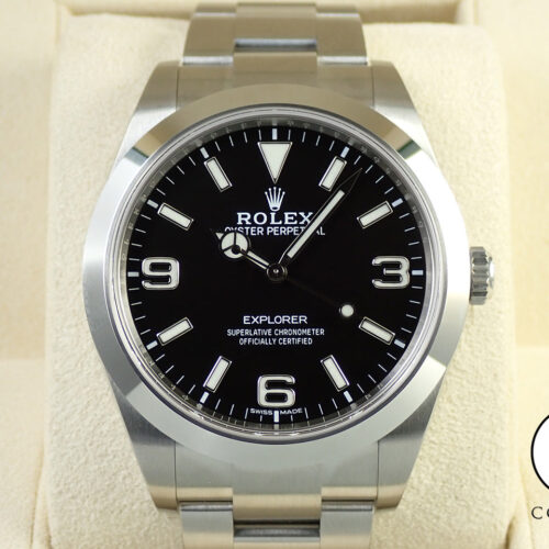 ロレックス エクスプローラーI 鏡面ブラックアウト Ref.214270 ステンレススチール ブラック文字盤 商品画像1