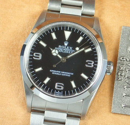 ロレックス エクスプローラーI Ref.14270 ブラック文字盤 中古 explorer1-14 商品画像1