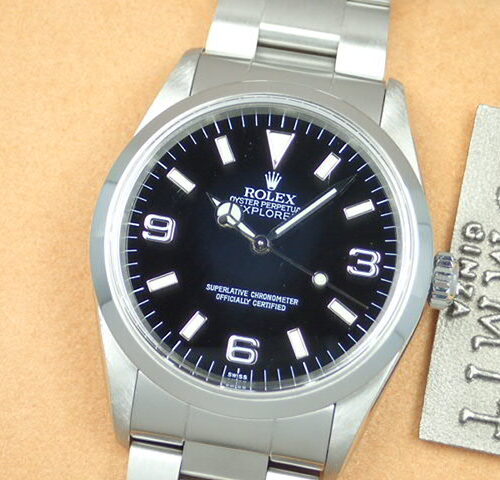 ロレックス エクスプローラーI Ref.14270 ブラック文字盤 中古 explorer-70 商品画像1