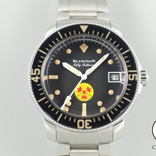 ブランパン フィフティファゾムス ノー Ref.5008D-1130-B64A ブラック文字盤 極美品 K10P5884 商品画像1