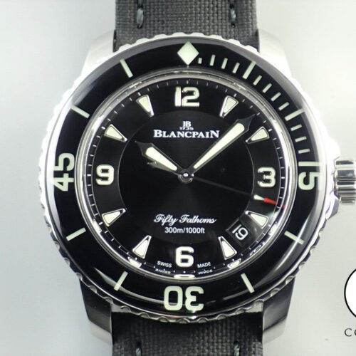 ブランパン フィフティ ファゾムス Ref.5015-1130-52A ブラック文字盤 美品 93R1H1KF 商品画像1