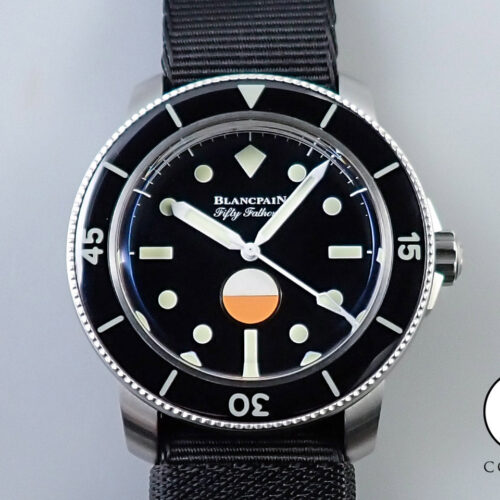 ブランパン フィフティ ファゾムス MIL-SPEC HODINKEE Ref.5008-11B30-NABA ブラック文字盤 極美品 6UCAL316 商品画像1