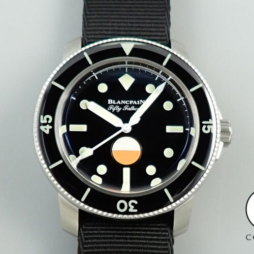 ブランパン フィフティ ファゾムス MIL-SPEC LIMITED EDITION HODINKEE Ref.5008-11B30-NABA ブラック文字盤 極美品 039RMZSM 商品画像1