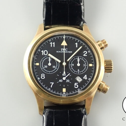 IWC フリーガー クロノグラフ メカクォーツ Ref.3740 ブラック文字盤 中古 6CYCWFWA 商品画像1