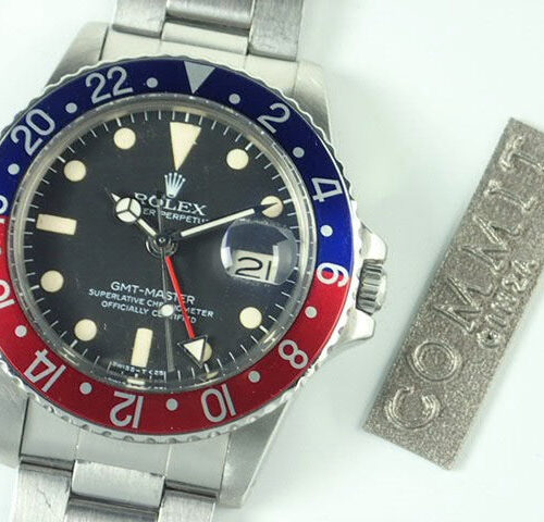 ロレックス GMTマスター Ref.1675 ブラック文字盤 中古 gmt-master-106 オイスターブレスレット 商品画像1
