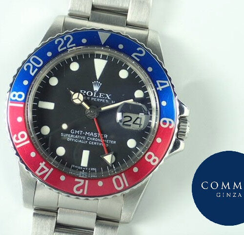 ロレックス GMTマスター Ref.1675 ブラック文字盤 中古 gmt-master-136 オイスターブレスレット 商品画像1