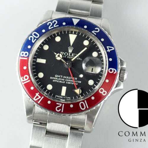 ロレックス GMTマスター Ref.1675 ブラック文字盤 中古 gmt-master-175 オイスターブレスレット 商品画像1