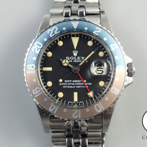 ロレックス GMTマスター Ref.1675 ステンレススチール ブラック文字盤 ジュビリーブレスレット 中古 PZJJC549 商品画像1