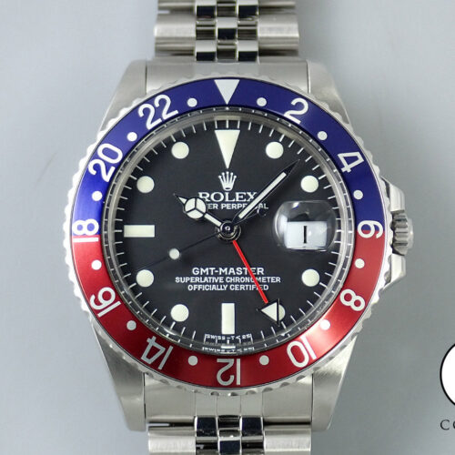 ロレックス GMTマスター Ref.1675 ステンレススチール ブラック文字盤 ジュビリーブレスレット 美品 9Z65701L 商品画像1
