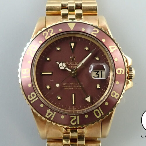 ロレックス GMTマスター Ref.1675/8 イエローゴールド ブラウン文字盤 ジュビリーブレスレット 中古 384M2331 商品画像1