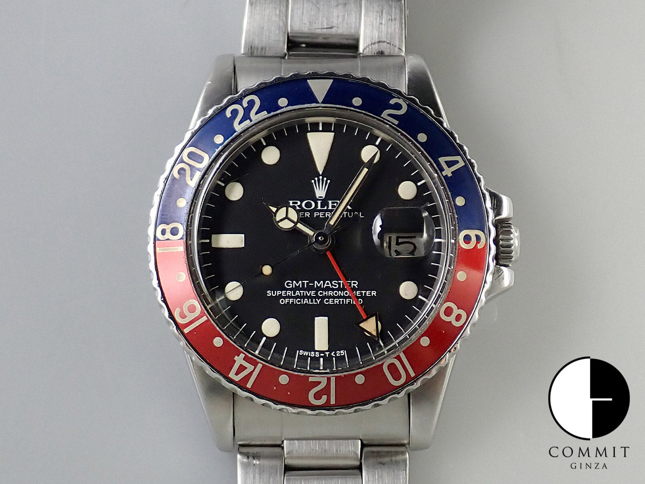 ロレックス GMTマスター Ref.1675 ステンレススチール ブラック文字盤 オイスターブレスレット 商品画像1