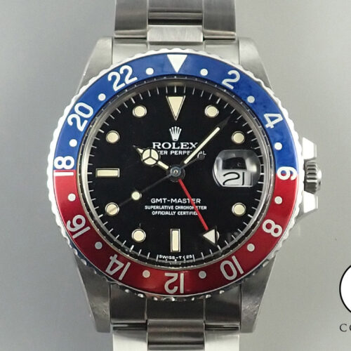 ロレックス GMTマスター Ref.16750 ステンレススチール ブラック文字盤 中古 UZZWF817 商品画像1