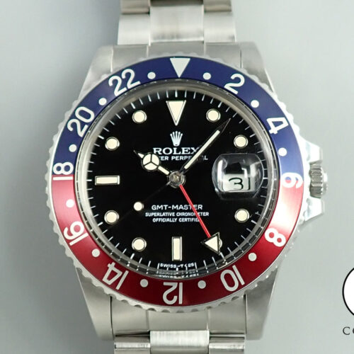 ロレックス GMTマスター Ref.16750 ステンレススチール ブラック文字盤 中古 9SU1H614 商品画像1