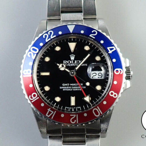 ロレックス GMTマスター Ref.16750 ステンレススチール ブラック文字盤 中古 J3953K37 商品画像1