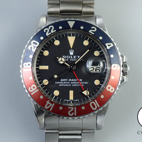 ロレックス GMTマスター Ref.1675 ステンレススチール ブラック文字盤 オイスターブレスレット 商品画像1