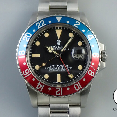 ロレックス GMTマスター Ref.1675 ステンレススチール ブラック文字盤 オイスターブレスレット 商品画像1
