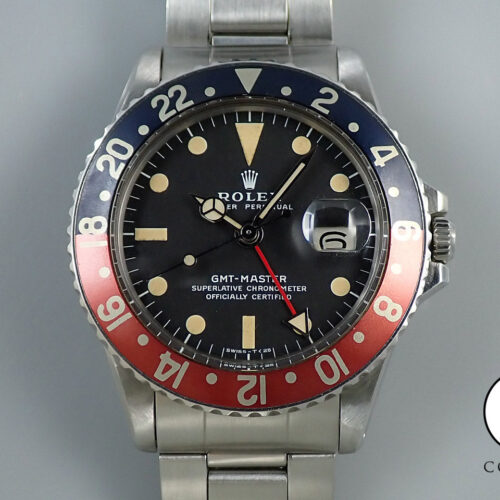 ロレックス GMTマスター Ref.1675 ステンレススチール ブラック文字盤 オイスターブレスレット 商品画像1