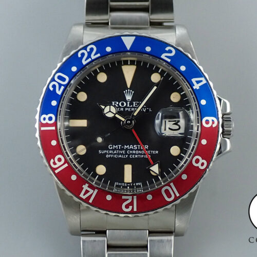 ロレックス GMTマスター Ref.1675 ステンレススチール ブラック文字盤 オイスターブレスレット 商品画像1