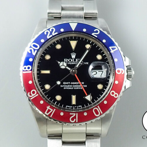 ロレックス GMTマスター Ref.16750 ステンレススチール ブラック文字盤 中古 96XL7AAW 商品画像1