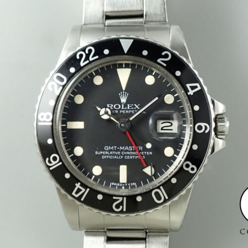ロレックス GMTマスター Ref.1675 ステンレススチール ブラック文字盤 オイスターブレスレット 中古 C8352173 商品画像1