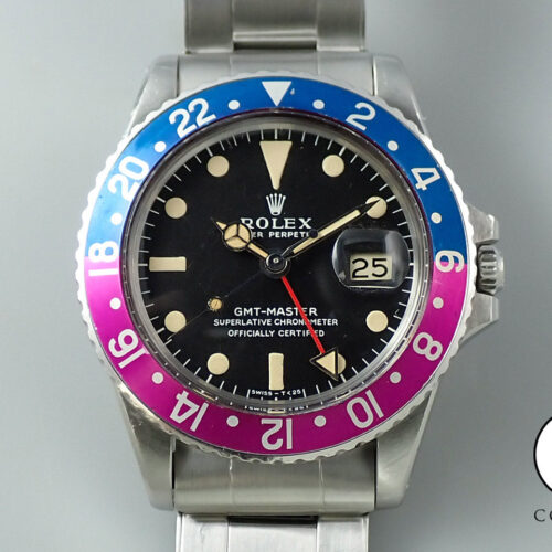 ロレックス GMTマスター Ref.1675 ステンレススチール ブラック文字盤 オイスターブレスレット 商品画像1