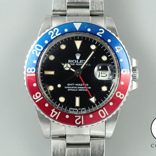 ロレックス GMTマスター Ref.16750 ステンレススチール ブラック文字盤 中古 U7K96C3Z 商品画像1
