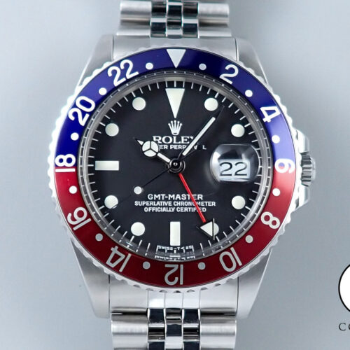 ロレックス GMTマスター Ref.1675 ステンレススチール ブラック文字盤 ジュビリーブレスレット 中古 Y69H2770 商品画像1