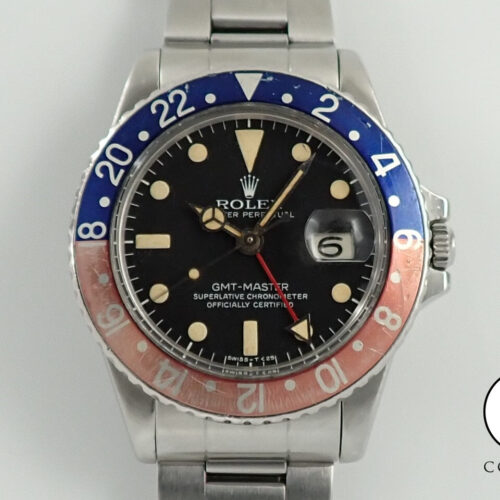 ロレックス GMTマスター Ref.1675 ステンレススチール ブラック文字盤 オイスターブレスレット 商品画像1